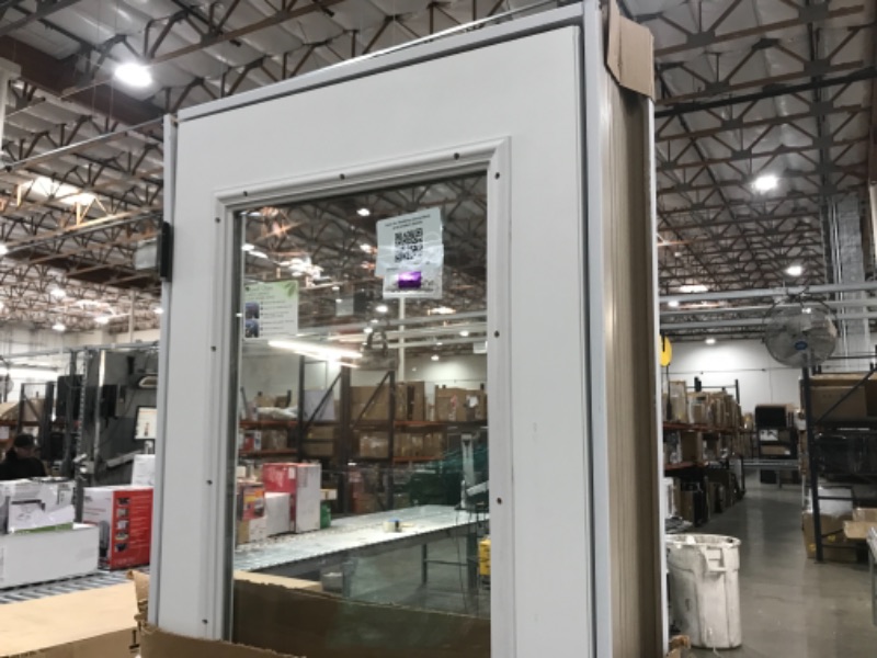 Photo 3 of 30 in. x 80 in. Right-Hand Inswing Full-Lite Clear Low-E Primed Fiberglass Smooth Prehung Front Door on 6-9/16 in. Frame