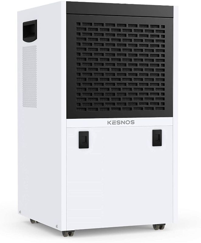 Photo 1 of Kesnos 155 Pints Commercial Dehumidifier for Basements, Library, Showrooms, Underground Engineering, Storage Rooms, Warehouse in Large Spaces up to 7500 Sq. Ft, with Continuous Drain Hose
