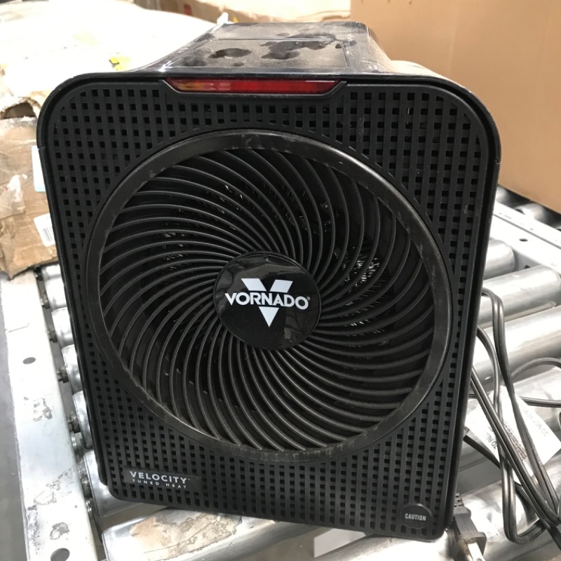 Photo 2 of Velocity 5 Whole Room 1500-Watt 5118 BTU Electric Space Fan Heater Furnace, Auto Control, Advanced Safety, Black
