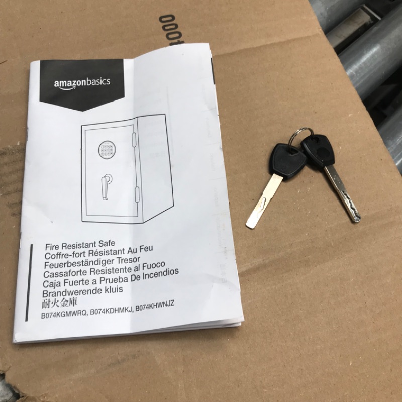 Photo 1 of (Used) Amazon Basics Fire Resistant Security Safe with Programmable Electronic Keypad - 2.1 Cubic Feet, 16.93 x 25.98 x 13.8 inches

