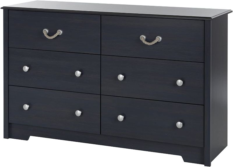 Photo 1 of (Used - Parts Only) South Shore Aviron 6-Drawer Double Dresser, Blueberry, , 53.25 x 32.5 x 17
