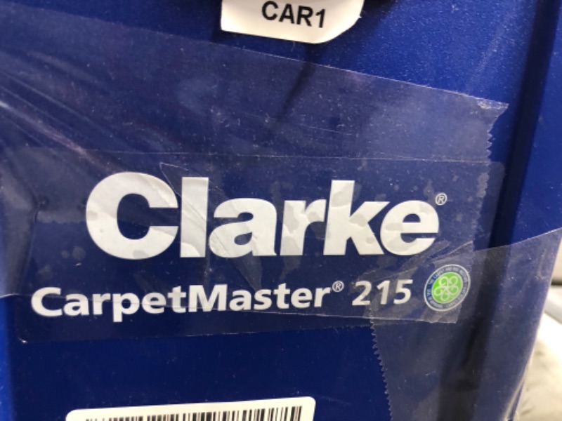 Photo 2 of TESTED WORKS**
Clarke CarpetMaster 215 Upright Vacuums (9060408010) Blue
