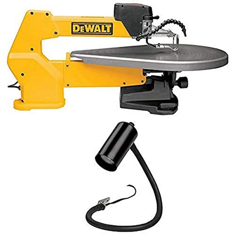 Photo 1 of DEWALT DW788 1.3 Amp 20-Inch Variable-Speed Scroll Saw with Scroll Saw Work Light
