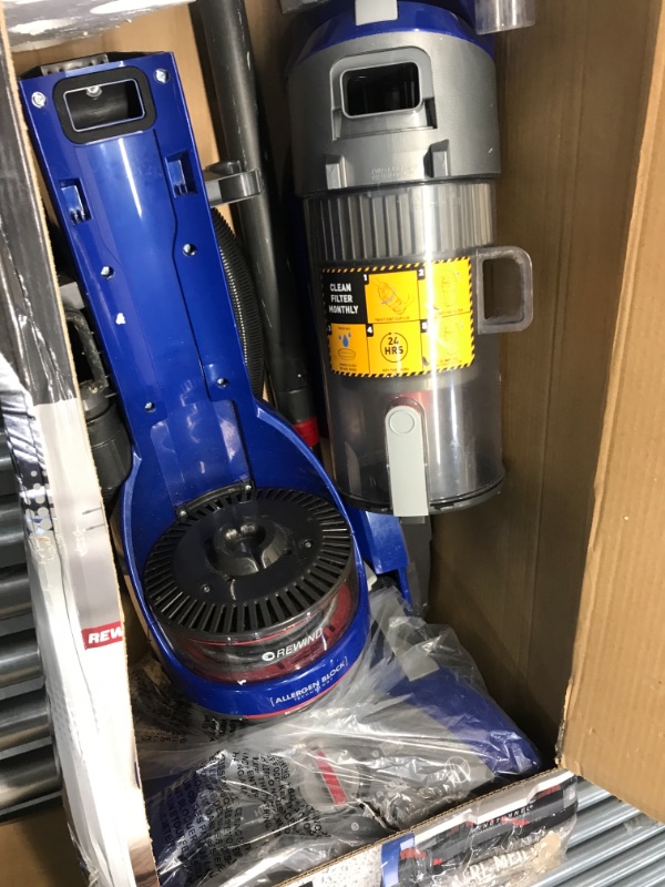 Photo 2 of MISSING COMPONENTS
Hoover WindTunnel 2 Whole House Rewind Corded Bagless Upright Vacuum Cleaner with Hepa Media Filtration,UH71250, Blue
