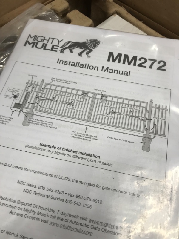 Photo 8 of Mighty Mule MM272 70 Series Dual Automatic Gate Opener, Black