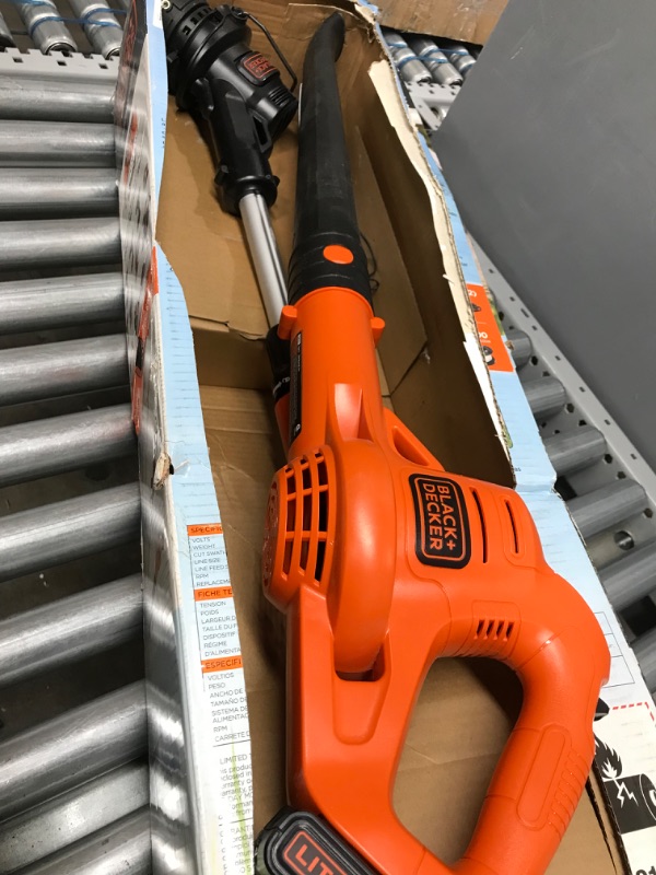 Photo 7 of BLACK+DECKER 20V MAX* POWERCONNECT 10 in. 2in1 Cordless String Trimmer/Edger + Sweeper Combo Kit