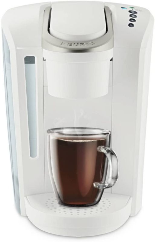 Photo 1 of Keurig K-Select Coffee Maker, Single Serve K-Cup Pod Coffee Brewer, With Strength Control and Hot Water On Demand, Matte White
