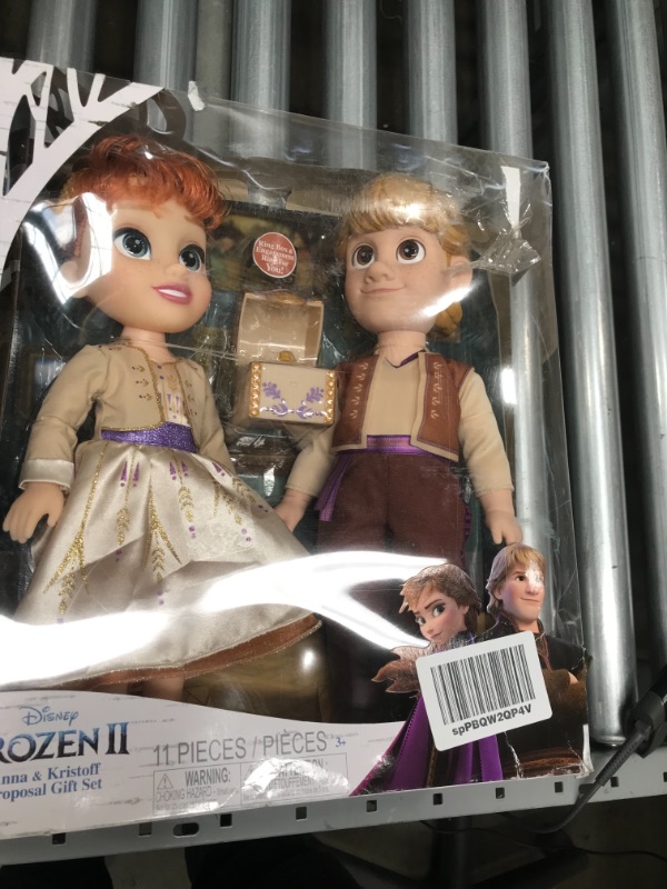 Photo 3 of Disney Frozen 2 Anna & Kristoff Dolls Proposal Gift Set, Comes with Ring & Ring Box! Features Authentic Film Details & Design - for Ages 3+
