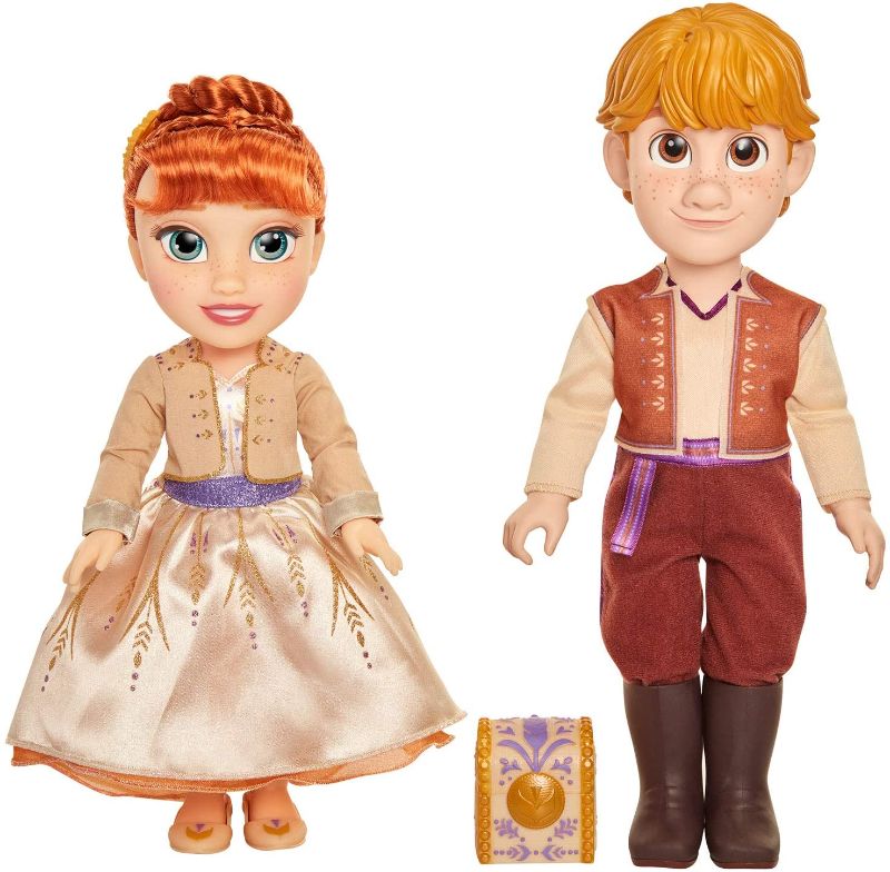 Photo 1 of Disney Frozen 2 Anna & Kristoff Dolls Proposal Gift Set, Comes with Ring & Ring Box! Features Authentic Film Details & Design - for Ages 3+
