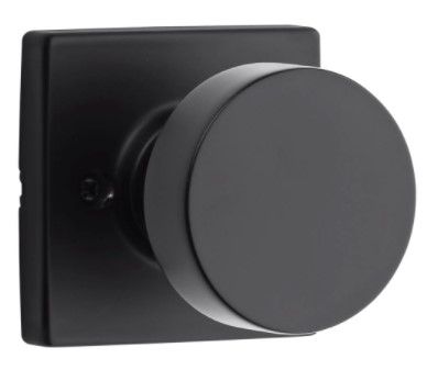 Photo 1 of (6pack) Pismo Square Matte Black Half-Dummy Door Knob
