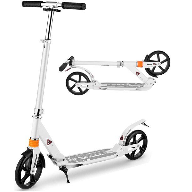 Photo 1 of Adult Kick Scooter City Urban Commuter Street Push Scooter Dual Suspension, Aluminum Alloy Frame, Adjustable T Handlebar HFON
