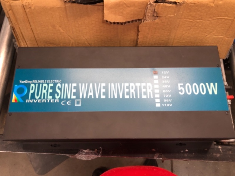 Photo 5 of WZRELB RBP-500012S Pure Sine Wave 5000W 12V Power Inverter DC to AC Power - Solar, RV
