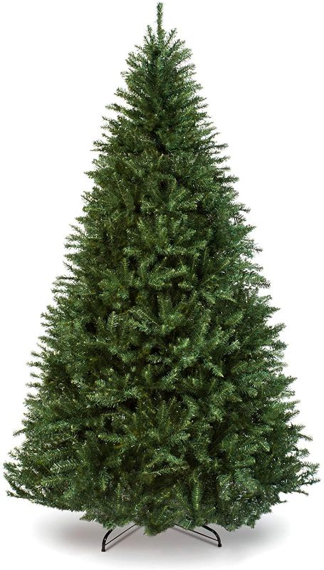 Photo 1 of  7.5ft Artificial Christmas Tree Holiday Decoration Foldable Stand, Green