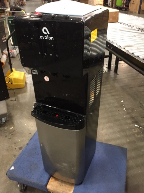 Photo 4 of PARTS ONLY* item is wet still 
Avalon Bottom Loading Water Cooler Water Dispenser with BioGuard- 3 Temperature Settings - Hot, Cold & Room Water, Durable Stainless Steel Construction, Anti-Microbial Coating- UL/Energy Star Approved
