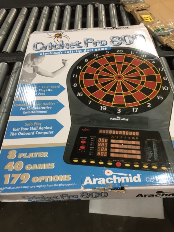 Photo 2 of Arachnid Cricket Pro 800 Electronic Dartboard with Arcade Cabinet