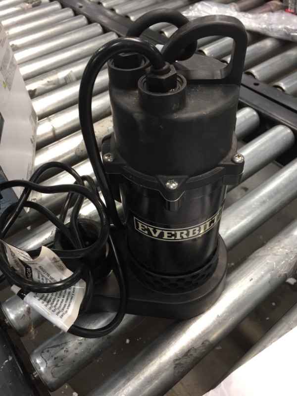 Photo 1 of EVERBILT 1/4 HP Aluminum Sump Pump Tether Switch