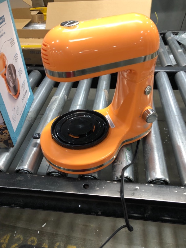 Photo 2 of Delish by Dash Compact Stand Mixer, Beaters & Dough Hooks Included - Orange
