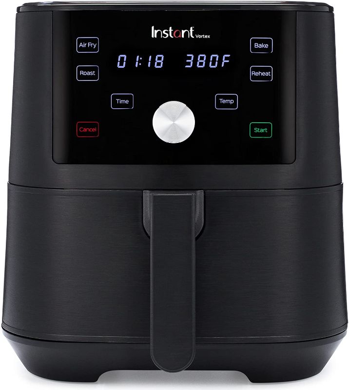 Photo 1 of TESTED WORKS**
Instant Vortex 6 Quart Air Fryer, Customizable Smart Cooking Programs, Digital Touchscreen and Large Non-Stick Air Fryer Basket, Black
