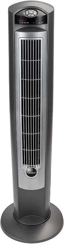 Photo 1 of TESTED WORKS*
Lasko Portable Electric 42" Oscillating Tower Fan with Fresh Air Ionizer, Timer and Remote Control for Indoor, Bedroom and Home Office Use, Silver 2551
