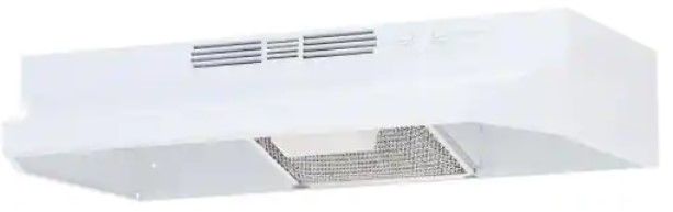 Photo 1 of Broan 30-in Ductless White Monochromatic Undercabinet Range Hood with Charcoal Filter
