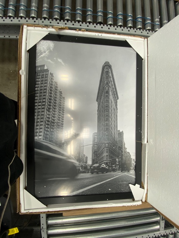 Photo 3 of Americanflat 24 x 36 Inch Black Poster Frame Polished Plexiglass. Hanging Hardware Included