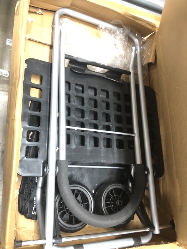 Photo 1 of 
MISSING PARTS***Amazon Basics Folding Stair Climber Shopping Cart Converts into Dolly, 44 inch Handle Height, Black
