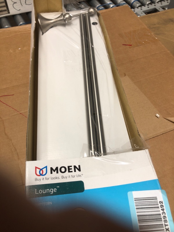 Photo 2 of Moen DN7722BN Lounge 24" Double Towel Bar - Brushed Nickel