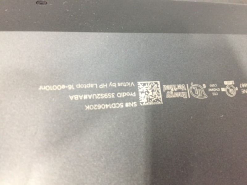 Photo 7 of **LAPTOP POWERS ON BUT CAN'T ACCESS MAIN SCREEN, NEEDS TO BE RESET**
Victus 16 Gaming Laptop, NVIDIA GeForce RTX 3050, AMD Ryzen 5 5600H Processor, 8 GB RAM, 512 GB SSD, 16.1” Full HD IPS Display, Windows 10 Home, Backlit Keyboard, OMEN Gaming Hub (16-e00