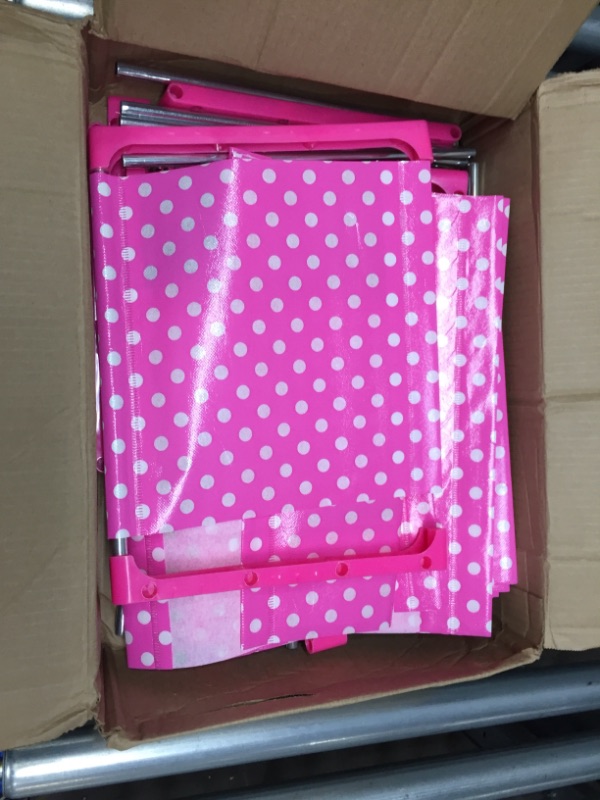 Photo 1 of **GENERAL POST**ASSEMBLY INSTRUCTIONS NOT INCLUDED
PINK AND METAL WHITE POLKA DOT SHELF