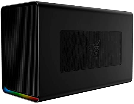 Photo 1 of **DOES NOT POWER ON WHEN PLUGGED INTO POWER OUTLET**
Razer Core X Chroma Aluminum External GPU Enclosure (eGPU): Compatible with Windows & MacOS Thunderbolt 3 Laptops, NVIDIA /AMD PCIe Support, 700W PSU, 4x USB 3.1, 1x Gbit Ethernet, Chroma RGB, Black
