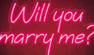 Photo 1 of **MISSING PART OF THE POWER CORD**
Will You Marry Me Neon Signs Lights
