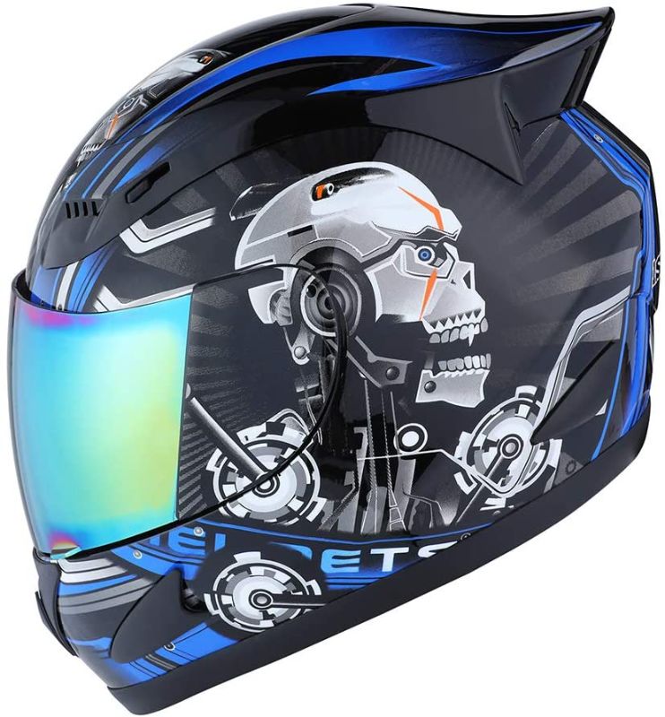 Photo 1 of (SIZE: XL)
1Storm Motorcycle Full Face Helmet DOT Street Bike Mechanic Skull
