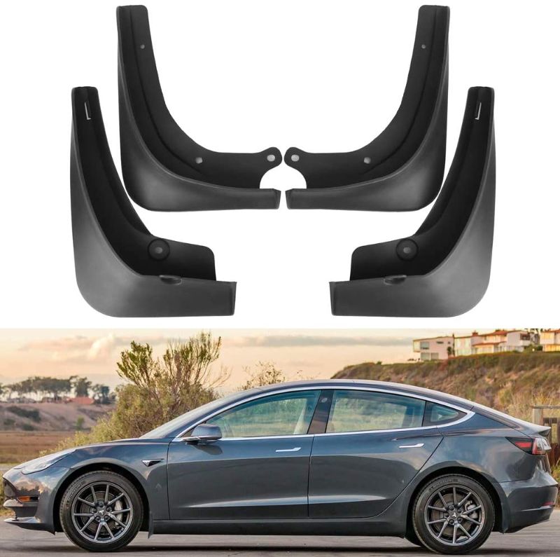 Photo 1 of **CAR YEAR COMPATABILITY UNKNOWN**
 Tesla Model 3 Mud Flaps Splash Guard
(Set of Four)
