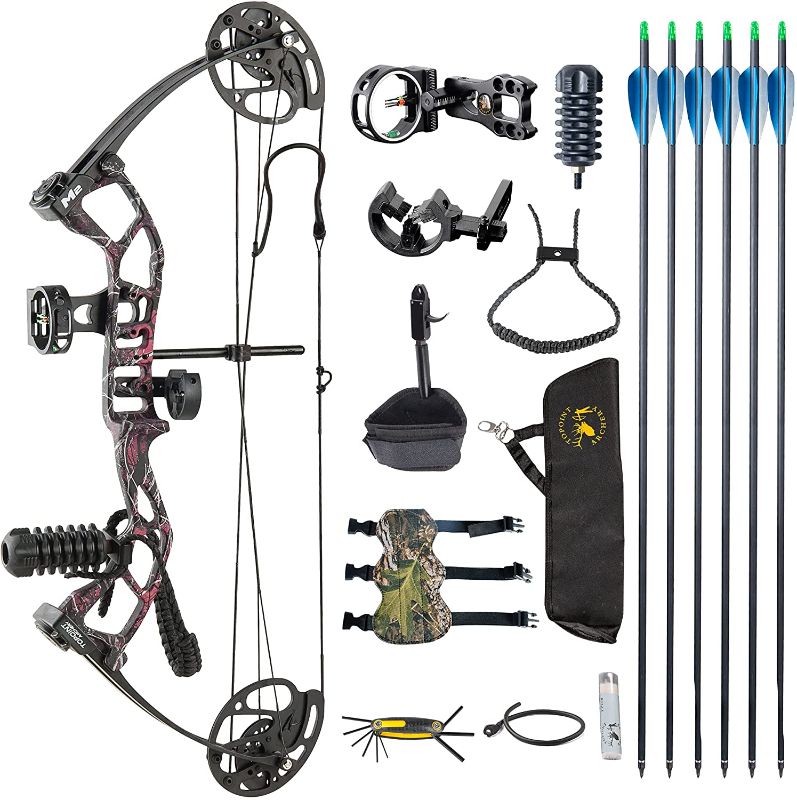 Photo 1 of **MISSING COMPONENTS**
TOPOINT ARCHERY M3 Junior Compound Bow Set
