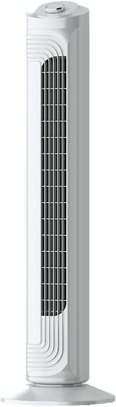 Photo 1 of **MISSING HARDWARE**
ower Fan FZ09, Ultra Quiet Cooling, Wide Angle Oscillating AirCirculator, Small Footprint Design, 32 inch Middle Tower, Floor Standing Fan, Energy Saving, 3 Speeds, White
