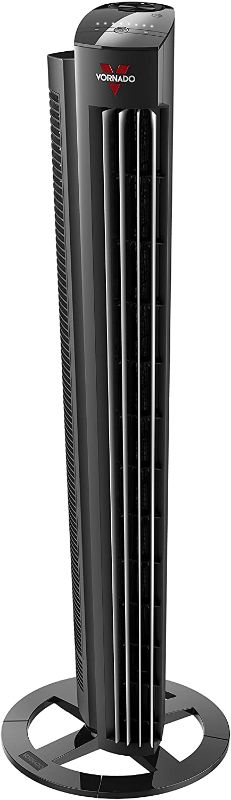 Photo 1 of **FAN MAKES LOUD NOISE WHEN PLUGGED INTO POWER OUTLET**MISSING HARDWARE TO ATTACH BASE**
Vornado NGT425 Air Circulator Tower Fan with Remote Control and Versa-Flow, 42", Black
