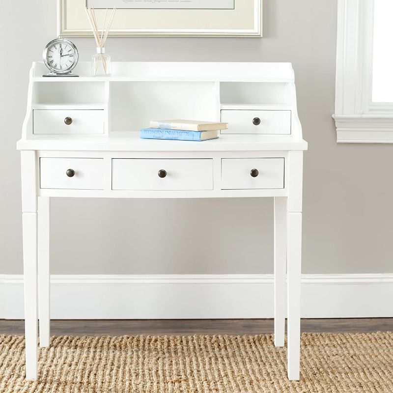 Photo 1 of **MISSING COMPONENTS**
Safavieh American Homes Collection Landon White Writing Desk
