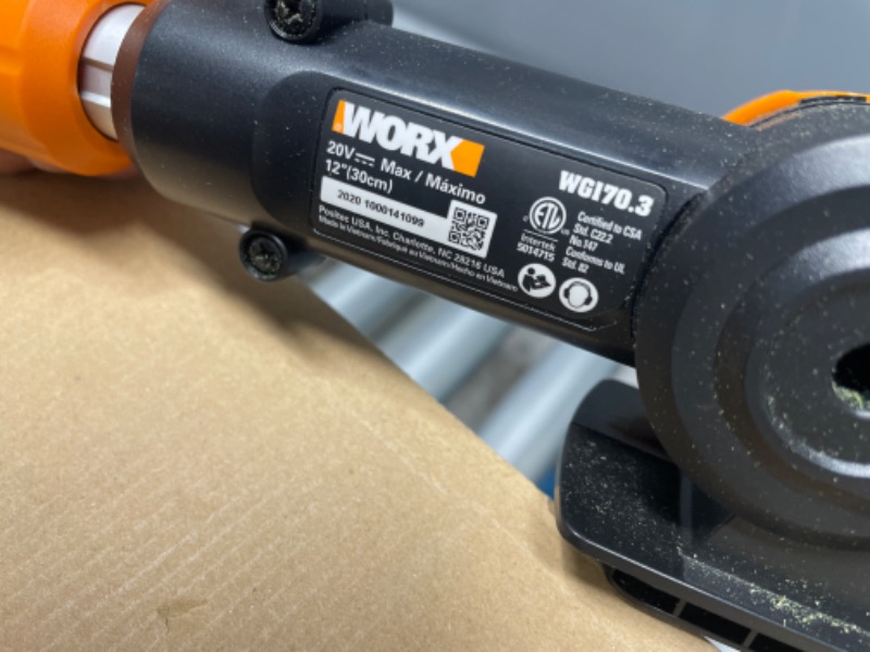 Photo 2 of **PARTS ONLY**WORX WG170.3 20V Power Share GT Revolution 4.0Ah 12" Cordless String Trimmer
