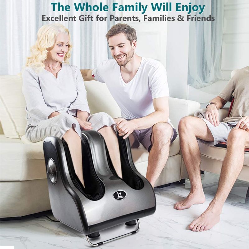 Photo 1 of Foot Massager Machine Shiatsu Foot and Calf/Leg Massager with Heat, Vibration, Kneading, Rolling, Scraping Personal Health Studio Feet Calves Massage for Pain Relief Plantar Fasciitis
