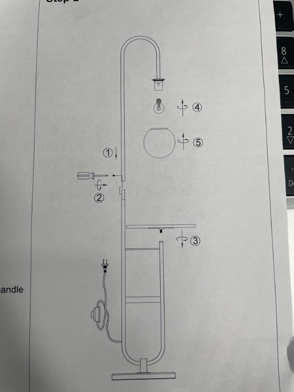 Photo 1 of MICHIDECO MODERN FLOOR LAMP