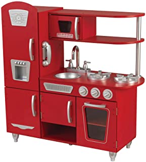 Photo 1 of KidKraft Vintage Play Kitchen, Red, Gift for Ages 3+