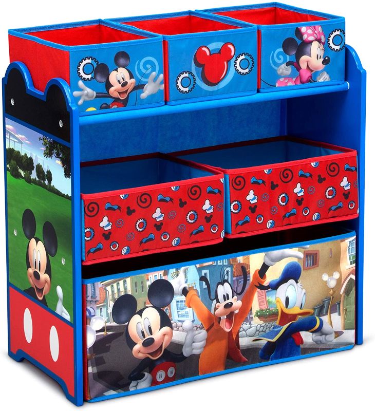 Photo 1 of Disney Mickey Mouse 6 Bin Design and Store Toy Organizer by Delta Children
