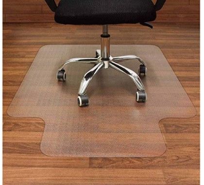 Photo 1 of AiBOB Office Chair Mat for Hardwood Floors, 36 X 48 in, Heavy Duty Floor Mats for Computer Desk, Easy Glide for Chairs, Flat Without Curling
