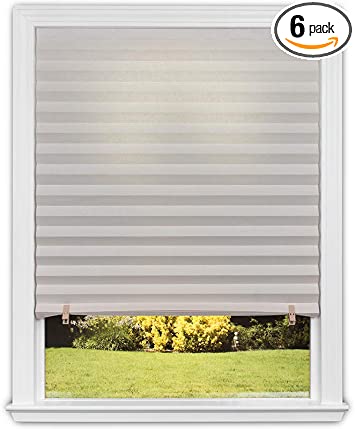 Photo 1 of Original Light Filtering Pleated Paper Shade Natural, 48” x 72”, 6-Pack
