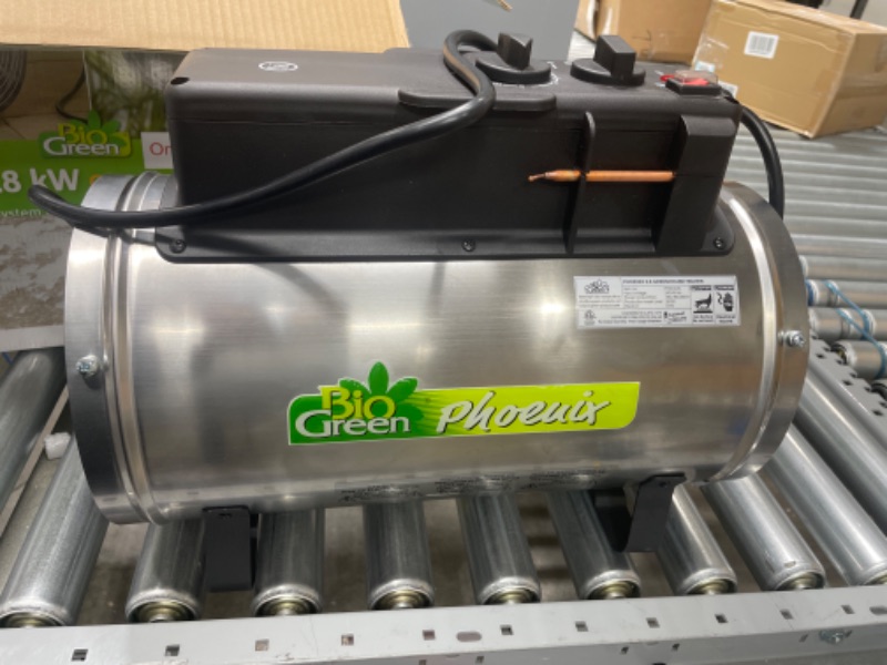 Photo 4 of Bio Green PHX 2.8/US Phoenix Electric 3412/6141/9553 BTU 1000/1800/2800 W 220-240 V Greenhouse Heater