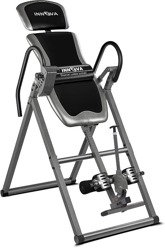 Photo 1 of Innova Inversion Table with Adjustable Headrest, Reversible Ankle Holders, and 300 lb Weight Capacity
