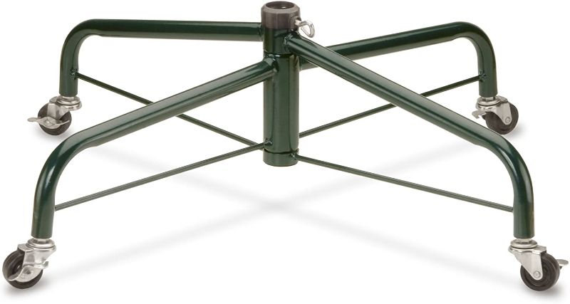 Photo 1 of *Loose Hardware, Might be Incomplete*
National Tree 32 Inch Folding Tree Stand with Rolling Wheels for 9 to 10 Foot Trees, Fits 1.25-Inch Pole