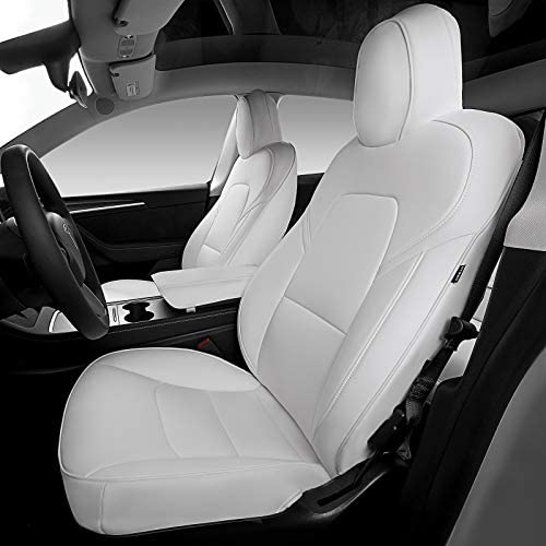 Photo 1 of **INCOMPLETE** Bomely Fit Tesla Model 3 Seat Covers All Season Nappa Leather Car Seat Protector with Armrest Cover Tesla Model 3