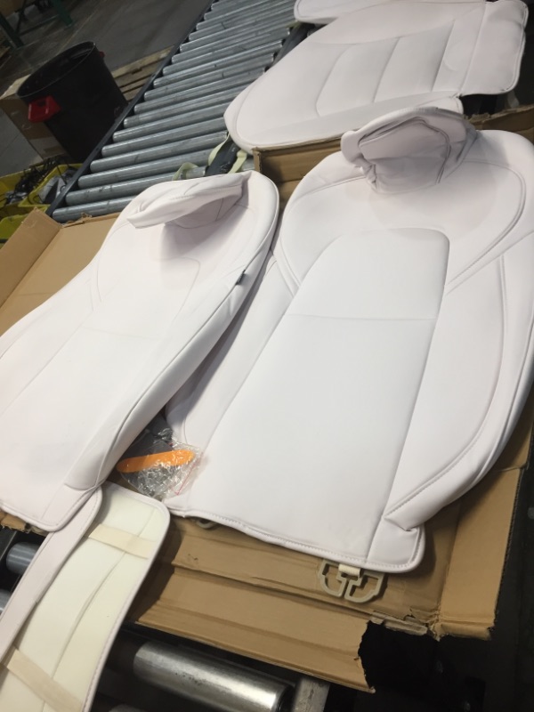 Photo 2 of **INCOMPLETE** Bomely Fit Tesla Model 3 Seat Covers All Season Nappa Leather Car Seat Protector with Armrest Cover Tesla Model 3