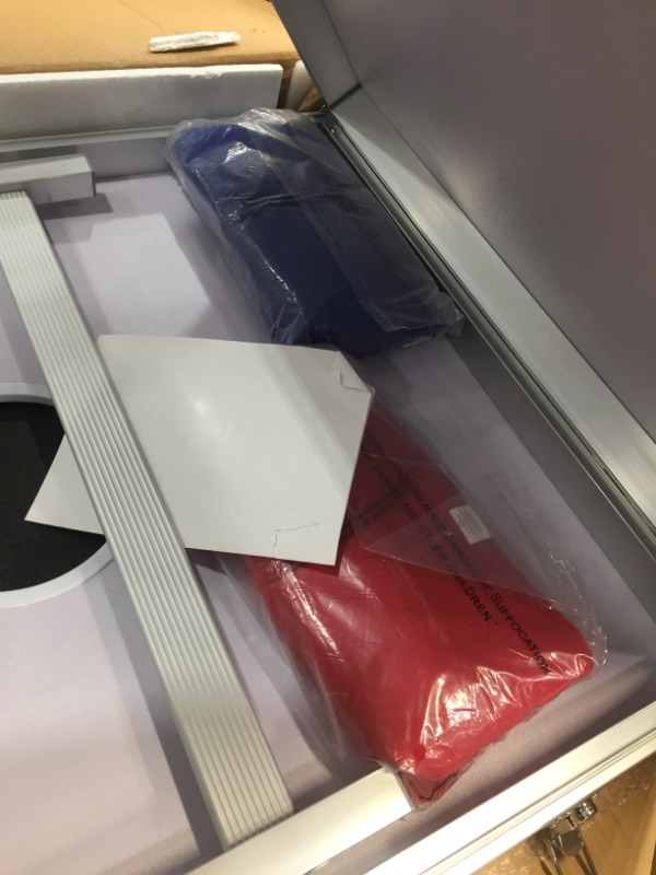 Photo 5 of Backyard Champs Corn Hole Outdoor Game: 2 Folding Cornhole Boards and 8 Bean Bags, Aluminum Frame with MDF Board
